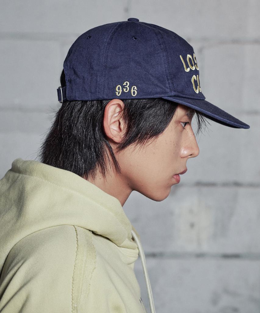 Lujeoseukeulleob Washed Logo Cap Navy