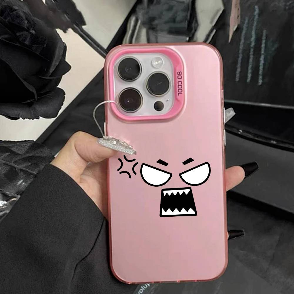 Kawaii Emoji  Phone Case For IPhone 16 17 15 14 12 13 Pro Max white Color Shockproof Cover