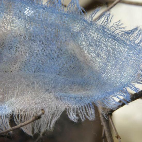 Cloud Mist Cashmere Scarf - 200 Count, Printed Square, Thin Neck Warmer (YRC5259)