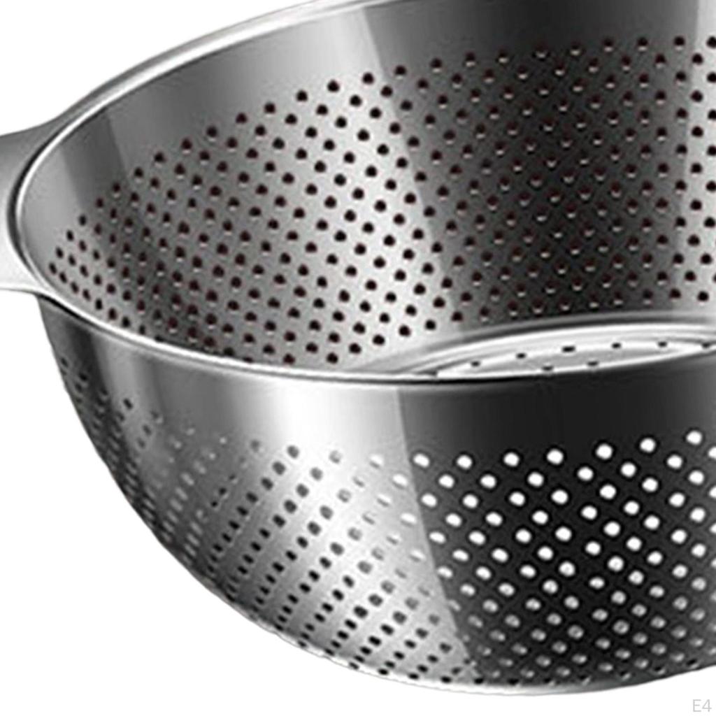 3L Food Strainer Supplies with Handles ,Salads Basket ,Stainless Steel Kitchen Colanders, for