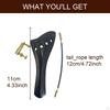 4/4 Violin Tailpiece Pull String Plate Easy to Use Fine Workmanship Replacement with Tail