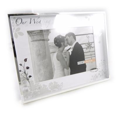 [H4659] - Silver 'Romance' Photo Frame - Photo 13x18 Cm