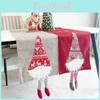 Unique Christmas Themed Table Flag With Faceless Doll Design For Holiday Celebrations