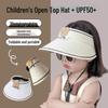 Children's Sun Protection Hat: TikTok Special Offer, Free Shipping – Empty Top Design for Girls, Perfect for Spring and Summer Outdoors