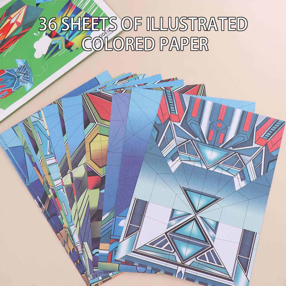 Art Learning Handmade Airplane Origami Paper Versatile Paper Aircraft Toy Kids Toddlers Children