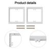 Square Spacer for Deepening Single Socket 10MM Height 2pcs with 4 Screws