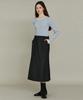 ITOV SEOUL Mid-Rise Wool Flare Belted Skirt Ch