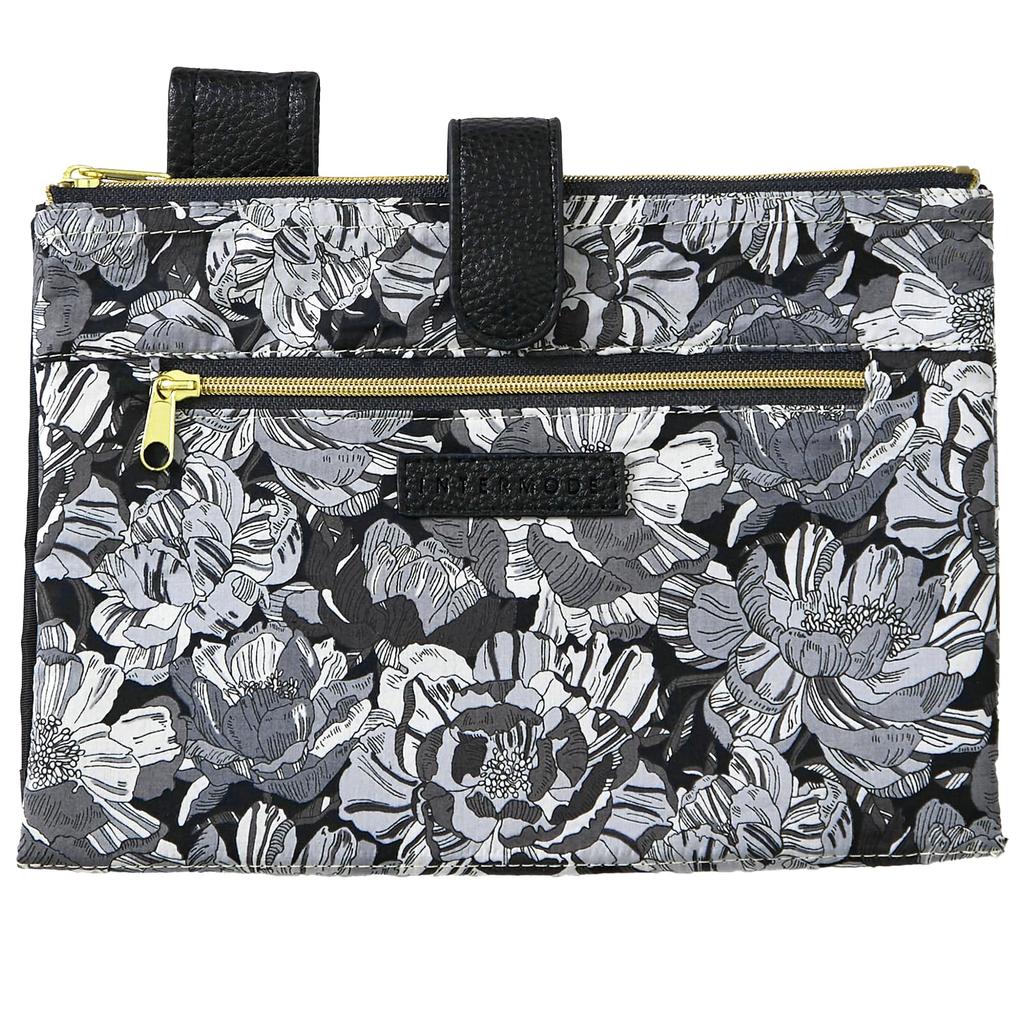 Made with Liberty pouch 18704021 Pouch 18704021A Black 22cm wide x 15cm long x 1cm deep [Intermode Fabric] Notebook-style multi-purpose Women's [A]