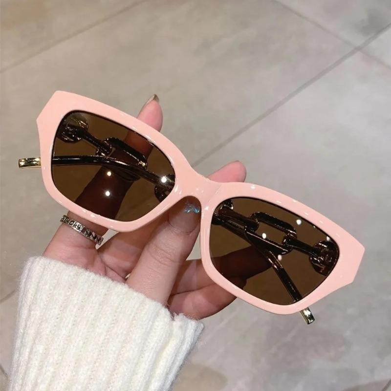 Women Korean Style Fashion Sunglass Small  Frame Glasses Trendy Female Hip-hop Colorful Cat Eye Eyewear