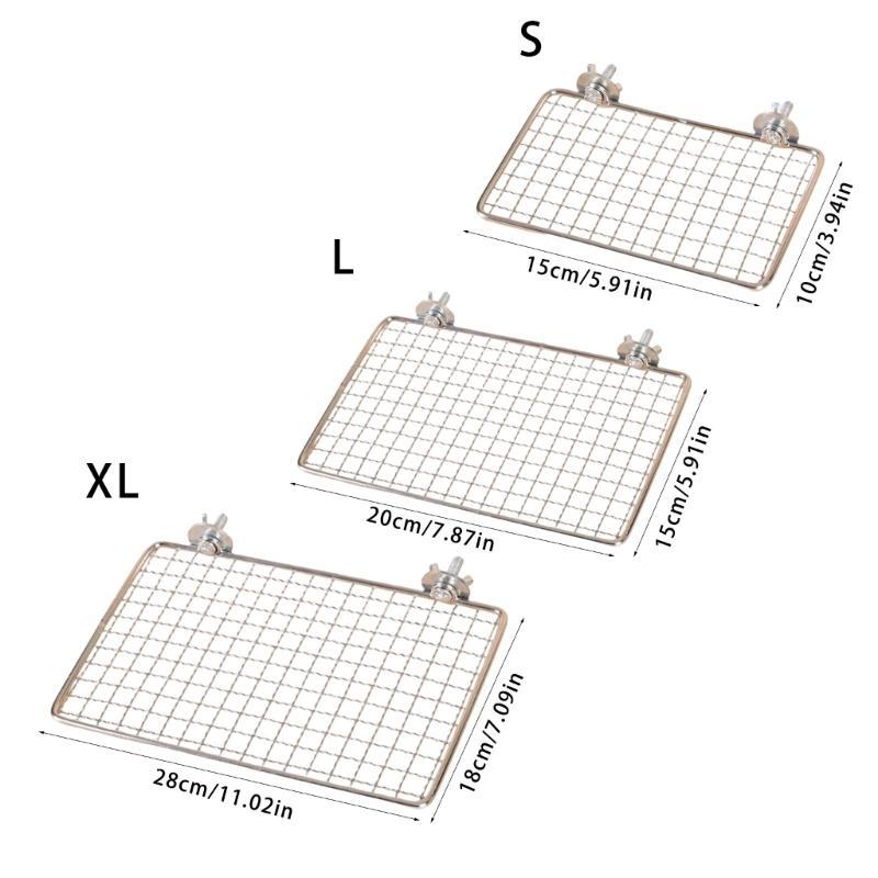  Easy Installation Stainless Steel Bird Perch Platform for Parrots and Other Bird