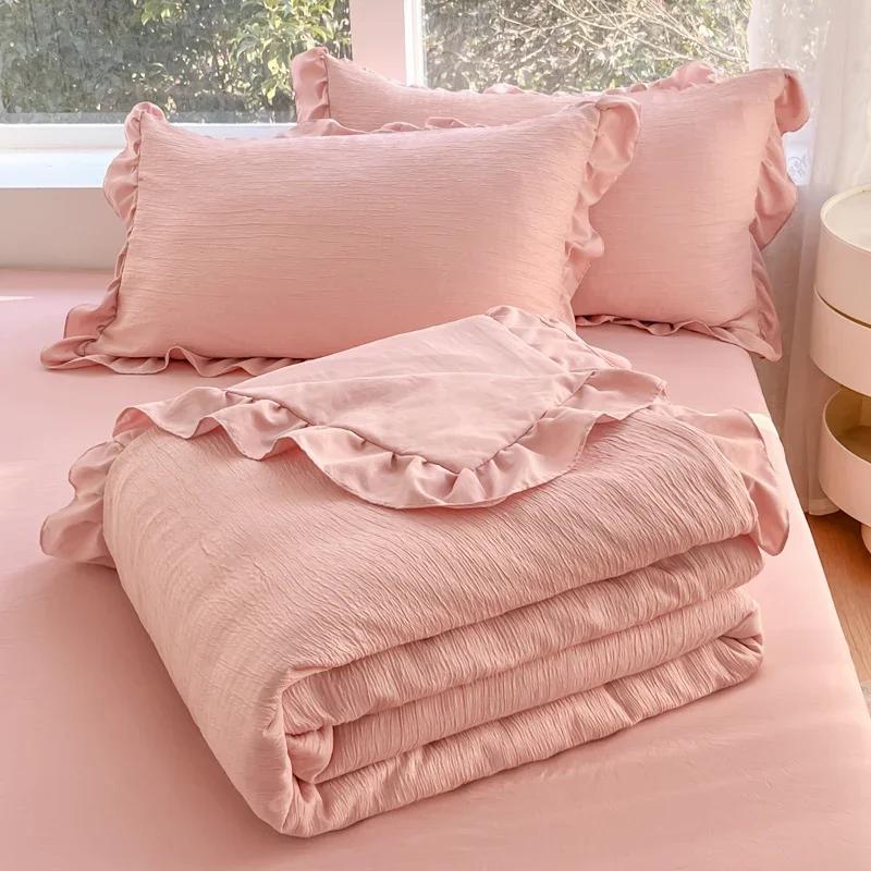 Cool Blanket Quilt For Summer  New Wave Bubble Summer Cool Quilt For Single Soybean Fiber Thin Quilt Air Conditioning