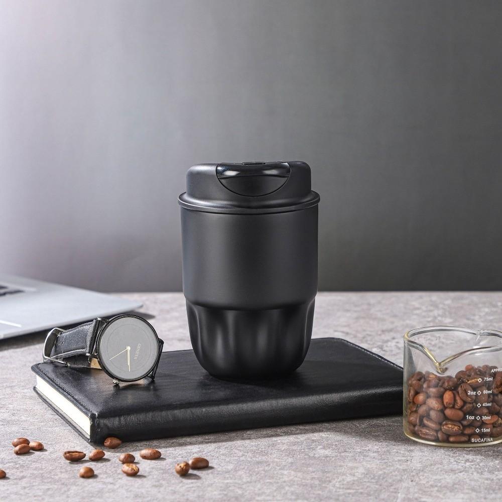 Spill Proof Lid Travel Coffee Mug 260ML Car Thermos Cup Petal Cup Insulated Coffee Cup  Car Use