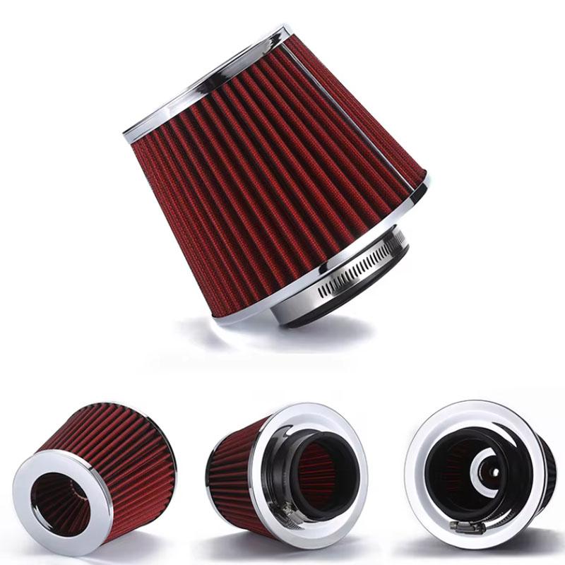 Universal Car Racing Cold Air Intake System Turbo Induction Pipe Tube Kit Cone High Flow Performance Air Filter Inlet 3" 76mm