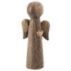 Wooden Angel Figure Angel Decorative Ornament Standalone Figure 21 Cm