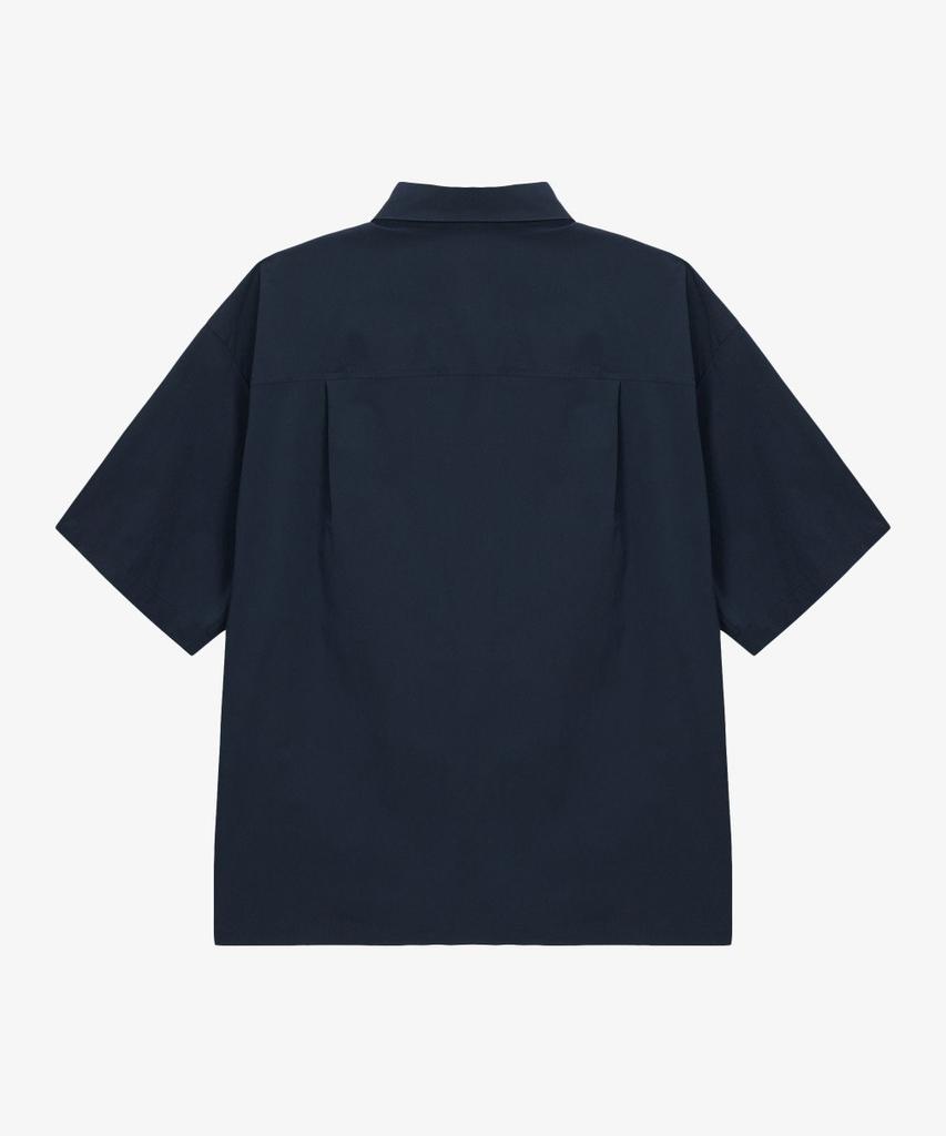 Noseupeiseu Nh8Ss22B Men'S Ice Cube Short Sleeve Shacket Navy
