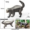 Heartfelt Wildlife Toy Collection: Brown Bear, Capybara, Maned Wolf, Alpaca, Hyena, Musk Ox, Ring-tailed Lemur Models for Kids