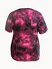 Plus Size Tie-Dye V-Neck Top for Women - Purple, Red, Gray