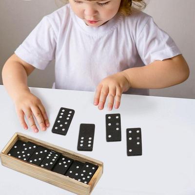 Domino-Schachspiel-hochwertige Brettspiel-Spielzeuge, ausgestattet mit stabilen Aufbewahrungsboxen, sehr gut geeignet für Familien-Spieleabende Unterhalten