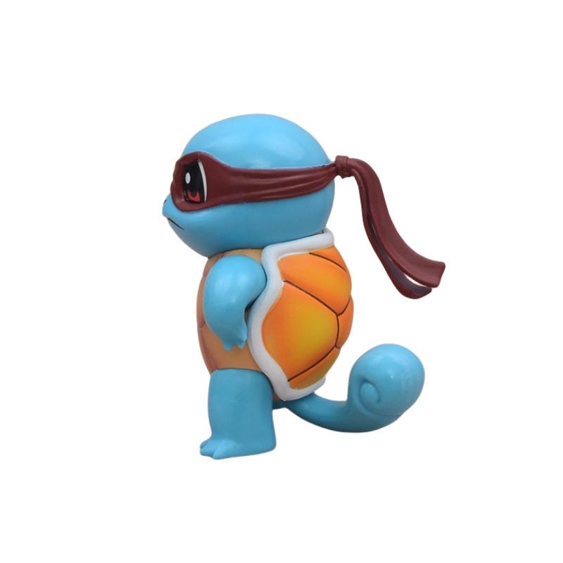 3 style 9cm Pokemon Figure Squirtle Wear Sun Glasses Figure PVC Model Colletible Pokemon Go Action Figure Kids Birthday Gift