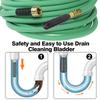 Drain Bladder Fits 1" To 2", 1.5" To 3", 4" To 6" Pipes Rubber Cleaning Bladder, Used For Sewer, Water Pipe Dredging Cleaning