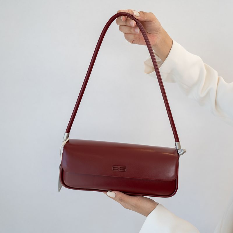 

Нишевый стиль Натуральная кожа Парикмахерская Повседневная Необычная Сумка-багет Ankoala Red