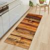 Wood Pattern Anti-Slip Kitchen Mat Absorbent Floor Rug for Bedroom Living Room Hallway Balcony Entrance Doormat