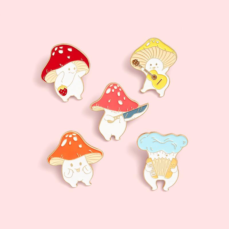 Creative Fashionable And Mushroom Brooch Pin Ideal For Gift Giving And Personal Use