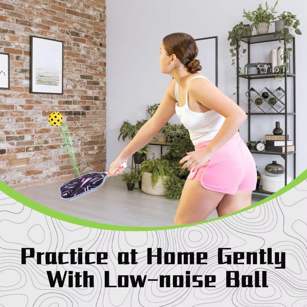 High Elasticity Foam Pickleballs Practice Balls 74mm Exact Real Ball  Birthday Gift