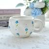 Shangqi Floral Ceramic Coffee Cup & Saucer Set
