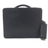 Great Briefcase 2-way Business Bag and PC Case Black Leather Mens 0539 Used