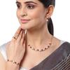 Jewellery Set for Women American Diamond Combo of Necklace Set with Earrings, Bracelet and Ring for Girls and Women