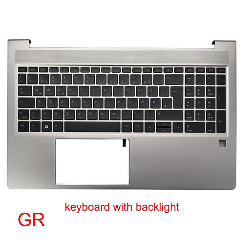 Upper Cover for PROBOOK 450 455 G8 ZHAN66 PRO 15 G4 US UK LA SP RU GR IT Keyboard Laptop Palm Rest Case Shell M21742-001