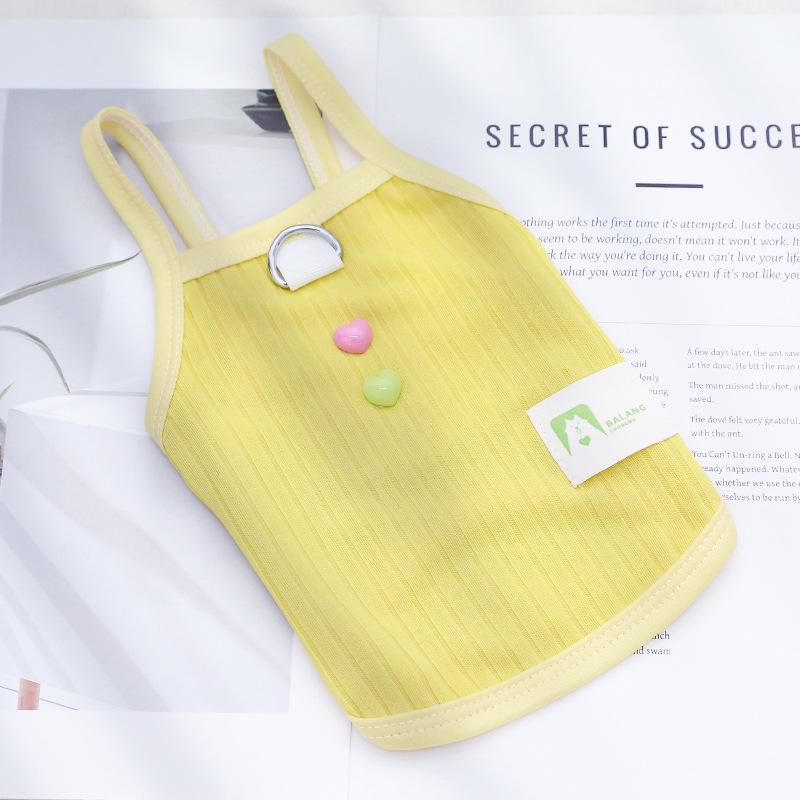 Dog & Cat Thin Summer Clothes - Breathable Vest for Small Breeds like Teddy, Bichon, Pomeranian