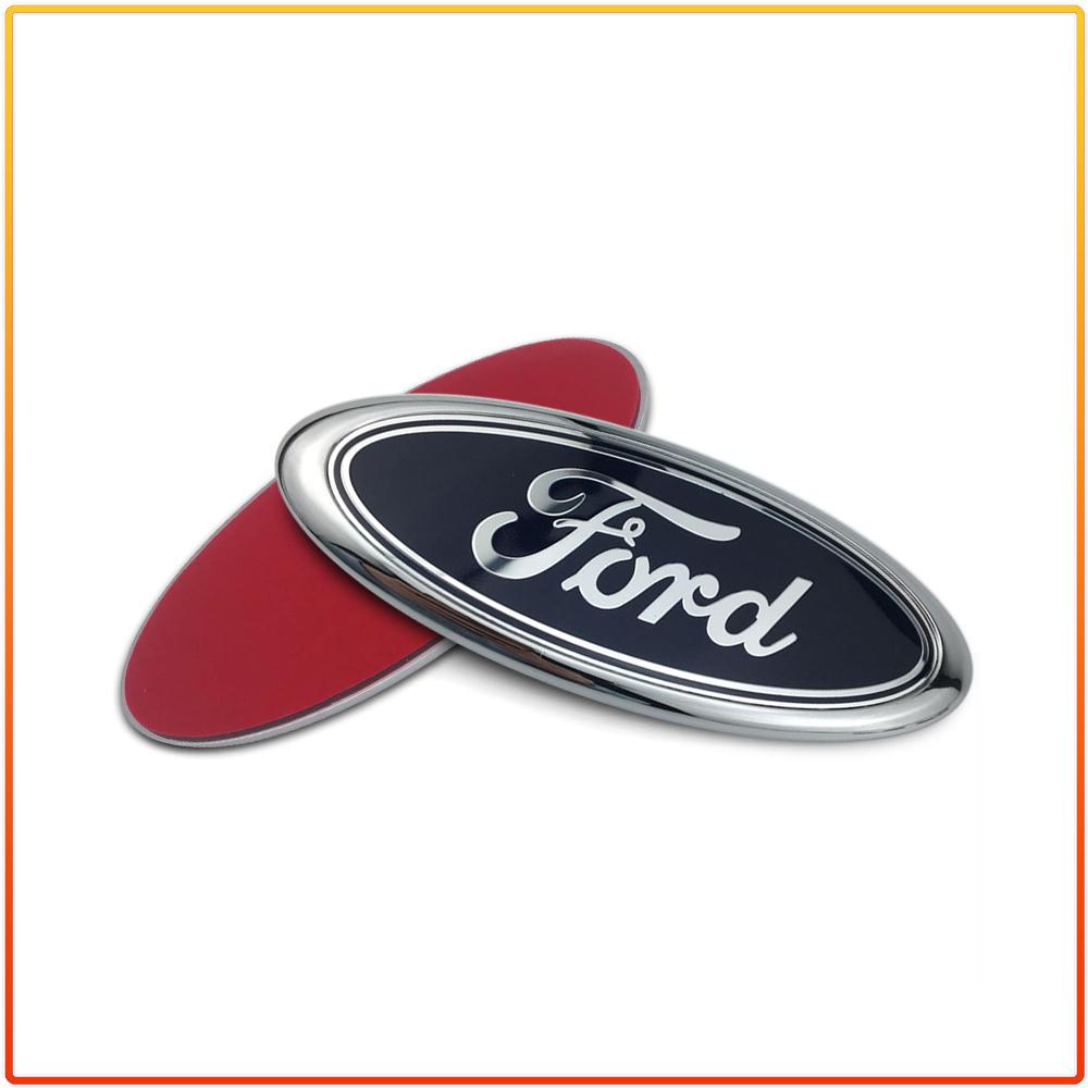 Per Ford Ranger Escape Mondeo Fusion Fiesta Kuga Edge Focus Mustang 11.5x4.5cm Adesivo Decalcomania Emblema Distintivo Posteriore Bagagliaio Auto Accessorio