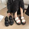 Super Soft Thick-soled Fashionable Casual One-strap Sandal Women's New Versatile Beach Shoes
