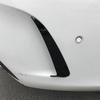 2PCS For 2015-2021 Benz C-Class W205 4Door  ABS Black/Carbon Fiber Print Rear Bumper Wind Knife
