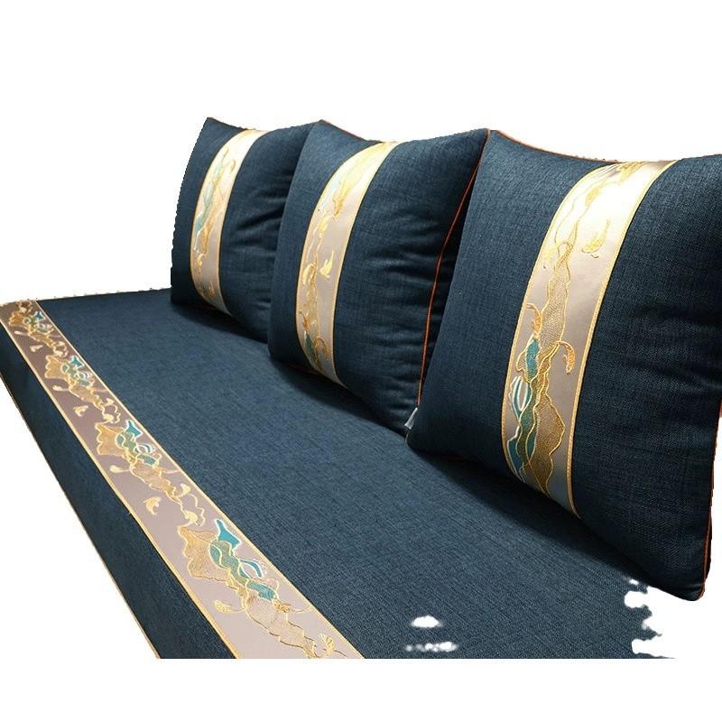 Mahogany Sofa Seat Cushion New Chinese Sofa Towel High-Grade Non-Slip Solid Wood Sofa Cushion Cover Brohan Bed Cover