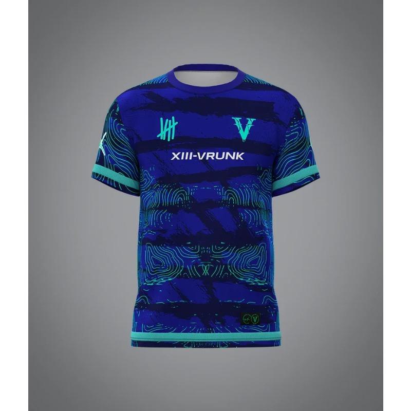 T-shirt da Uomo VRK Estiva Larga in Rete Traspirante a Maniche Corte Girocollo 2026 Nuova Vrunk Costume da Bagno Lago Chiaro dell'Oceano Top Stampato 3D