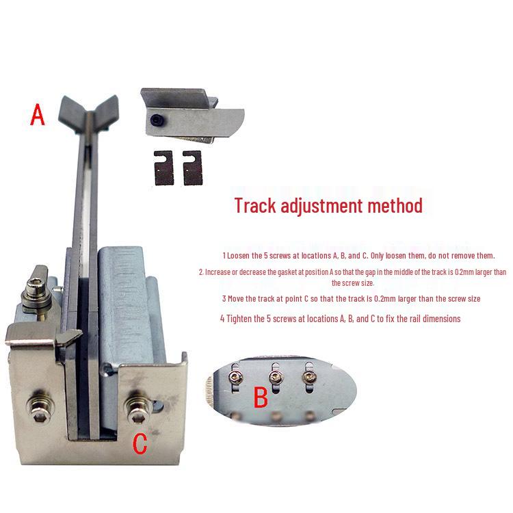 Adjustable Track Guide Rail System: 388a MKS615 AT1050 FR1050 1060 Track Screw Machine