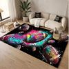 American Football Theme Soft Crystal Velvet Rug Custom Name & Text Print Non Slip Floor Rug for Bedroom Living Room