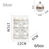 6PCS Red Christmas Hanging Decoration Electroplated Stawberry Christmas Tree Ornament Party Supplies Shopwindow Xmas Baubles 7