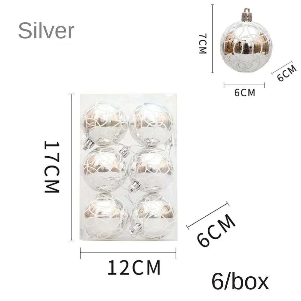6PCS Red Christmas Hanging Decoration Electroplated Stawberry Christmas Tree Ornament Party Supplies Shopwindow Xmas Baubles 7