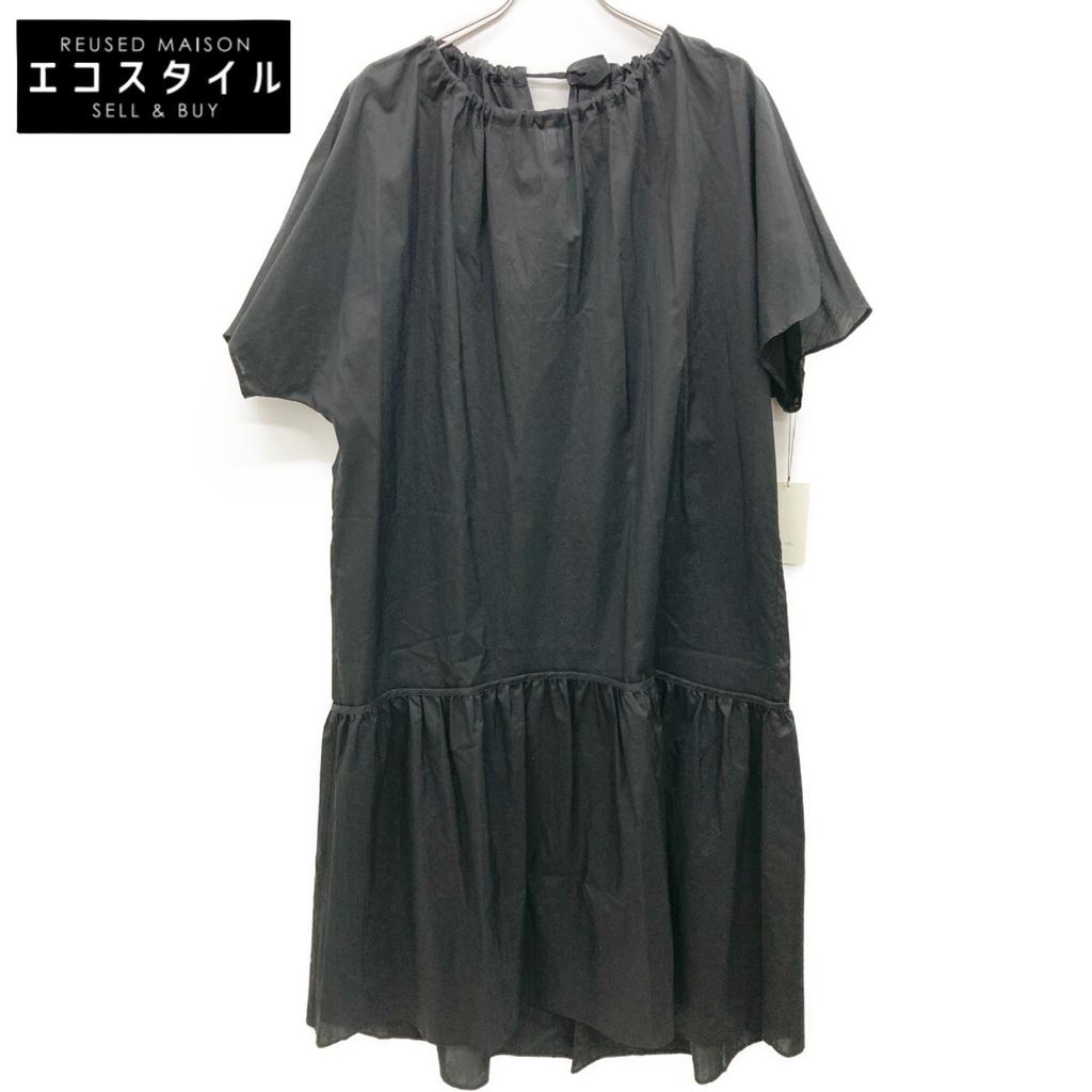 DES PRES Black Cotton Silk Type Lighter Teardrop Gyaza Dress dress 36 blackUsed