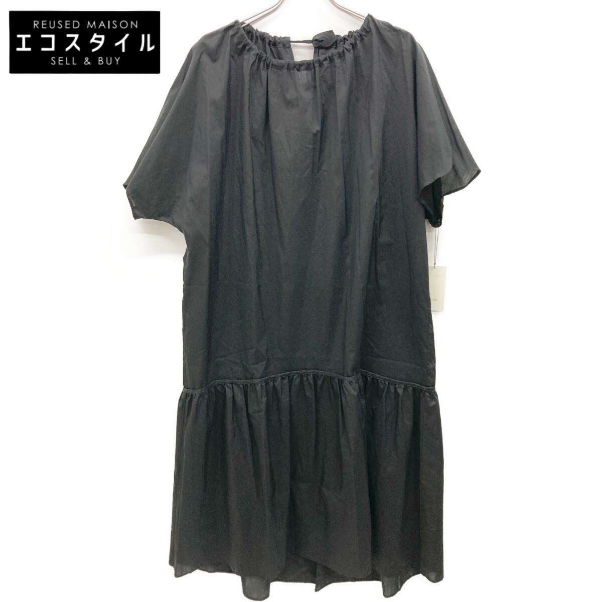 

DES PRES Black Cotton Silk Type Lighter Teardrop Gyaza Dress dress 36 blackUsed
