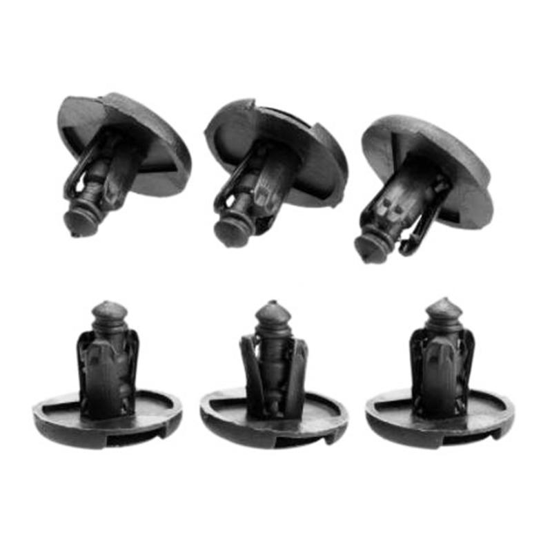 50Pcs Under Engine Splash Guard Rivet Fastener Clips