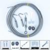 HSDIC 304 Stainless Steel Plastic-Coated Clothesline Kit