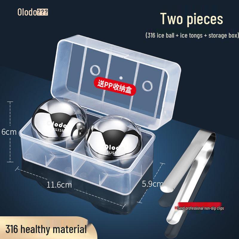 

Форма для быстрого замораживания ледяных шариков из нержавеющей стали для виски – Нетающие кубики льда