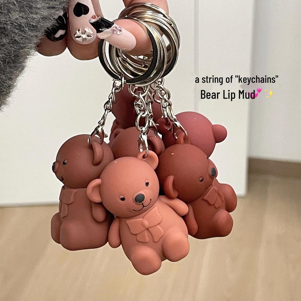 A01 Little Bear Velvet Matte Lip Gloss - Cute Misty Finish for Students