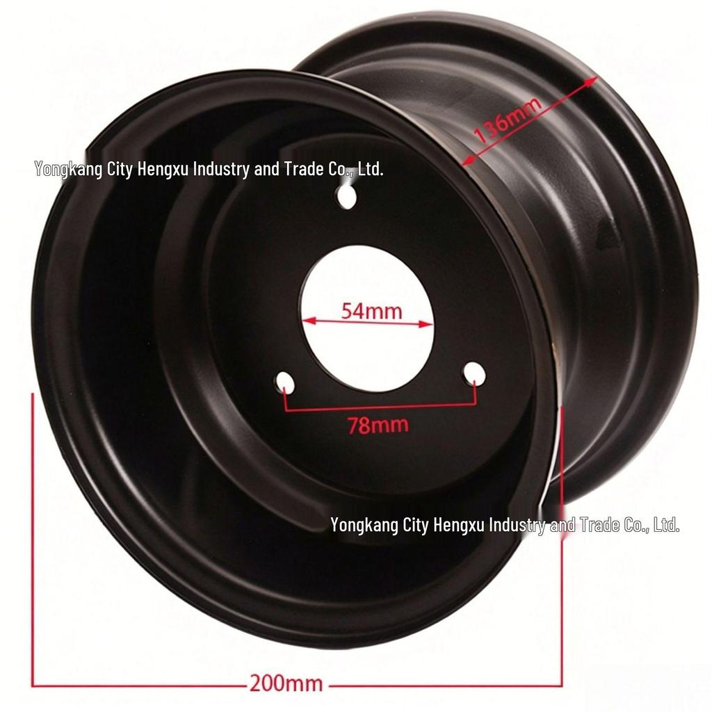 Dinosaur Steel Rims & Tires for Little Bull ATV (16x8-7 Inch, Three-Hole Hubs)
