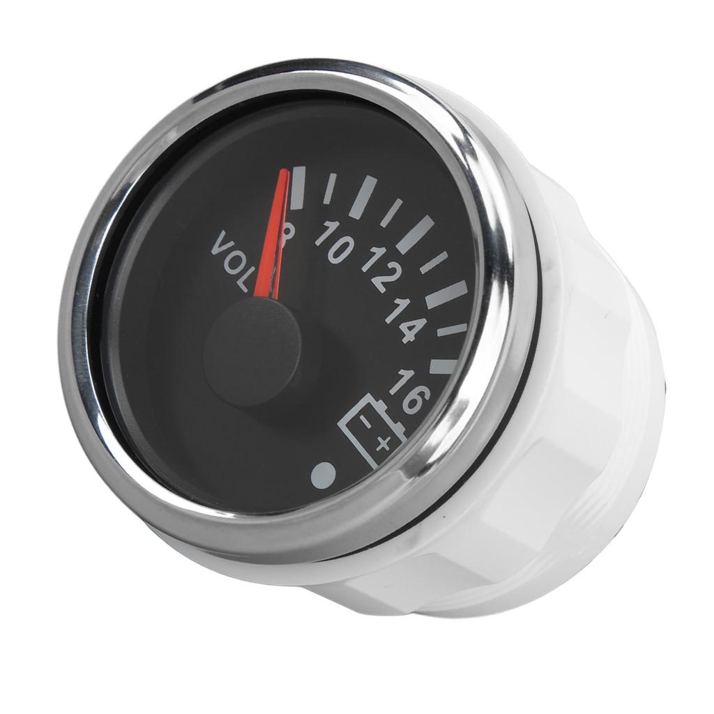 52MM Βολτόμετρο Σκάφους DC9 έως 32V Δείκτης Μέτρησης Τάσης με Πολύχρωμο Οπίσθιο Φωτισμό για τροχόσπιτα, Γιοτ, Αλιευτικά Σκάφη, Πλοία